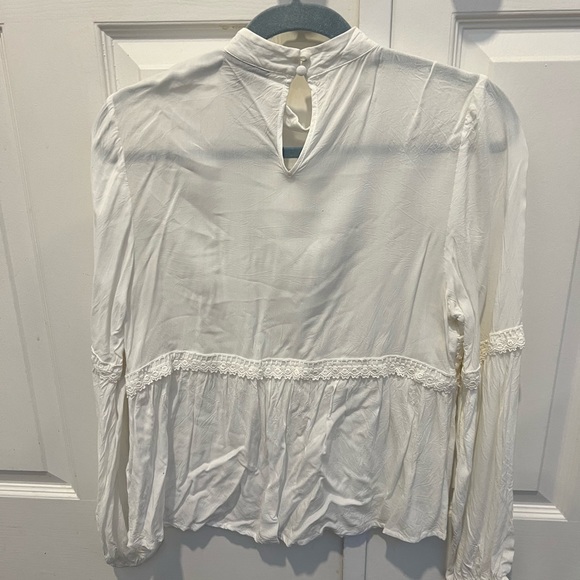 Topshop white lace blouse US 6 - Picture 2 of 4